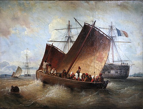 La barque de Plougastel, 1837, Ferdinand Perrot
