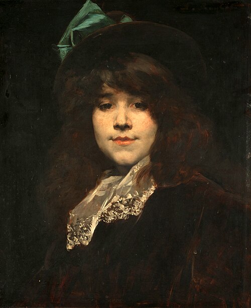 Portrait de Juana Romani, , Ferdinand Roybet