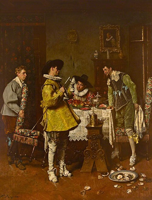 The Late Arrival, 1890, Ferdinand Roybet