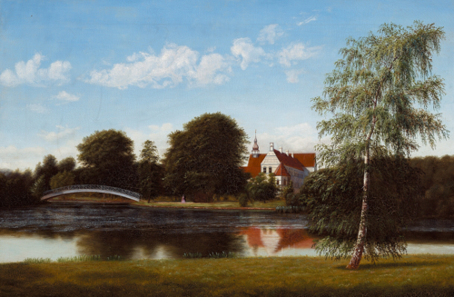 View from Brahetrolleborg., 1867, Ferdinand Richardt