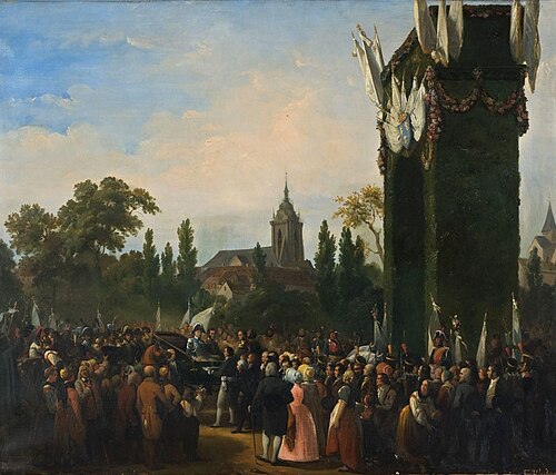 L'entrée du roi Charles X à Colmar le 10 septembre 1828, 1838, Ferdinand Wachsmuth