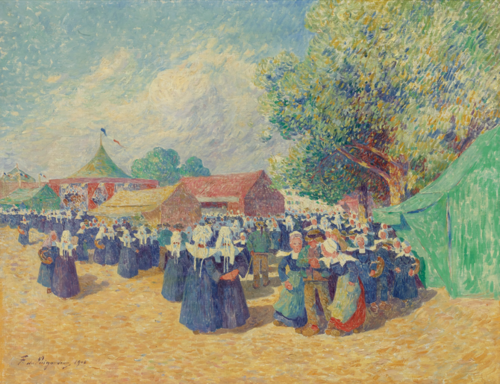 Fête foraine en Bretagne, 1900, Ferdinand du Puigaudeau