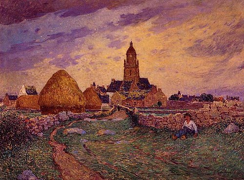 Chemin devant l'église du Croisic, , Ferdinand du Puigaudeau