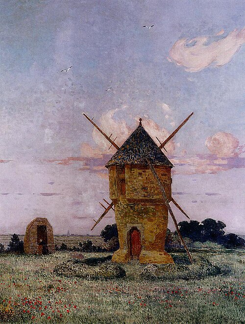 Moulin à vent près de Guérande, , Ferdinand du Puigaudeau