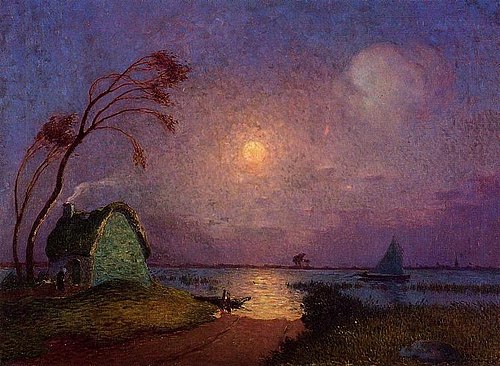 Maison de campagne au clair de lune en Brière, , Ferdinand du Puigaudeau