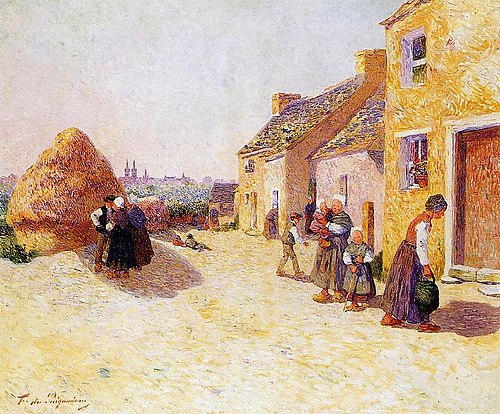 Cour de ferme, 1907, Ferdinand du Puigaudeau