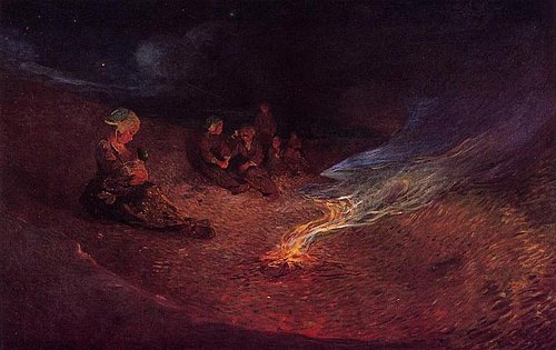 Le Pouldu, Femme donnant le sein sur une dune, , Ferdinand du Puigaudeau