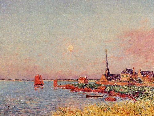 Breton Village by the Sea, 1900, Ferdinand du Puigaudeau