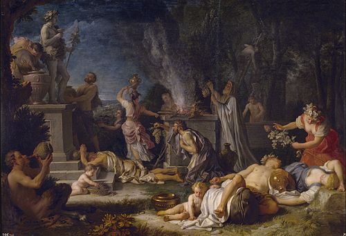 Offering to Bacchus, 1720, Michel Ange Houasse