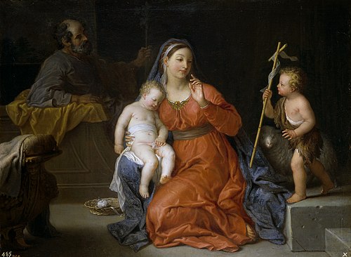 The Holy Family with the Infant Saint John the Baptist, 1723, Michel Ange Houasse
