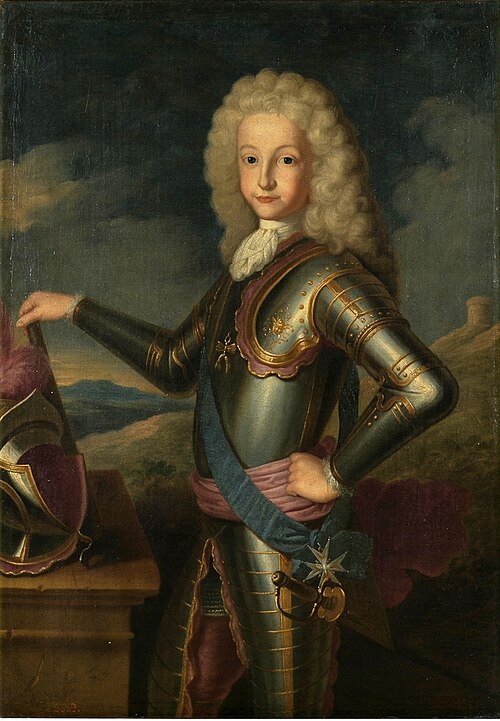 Luis I con armadura a los 10 años, 1717, Michel Ange Houasse