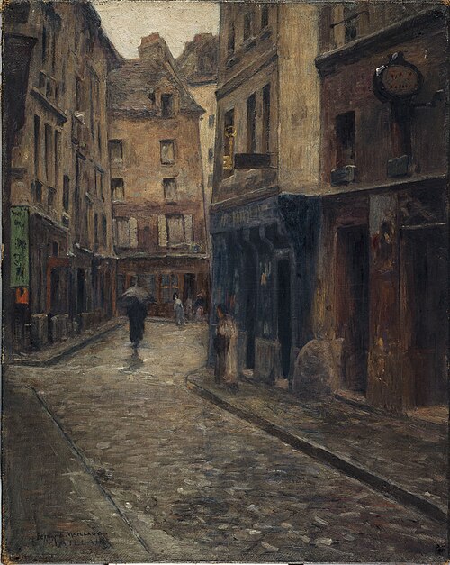 La rue de Lanneau. Effet de pluie, 1902, Fernand Maillaud