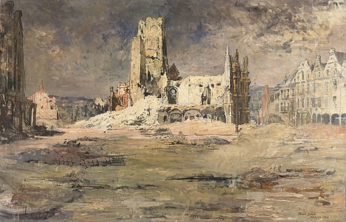 The Arras Belfry (1916), 1917, Fernand Sabatté