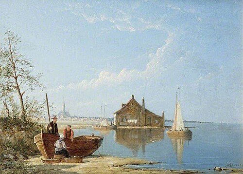 Coastal Scene, 1889, William Raymond Dommersen