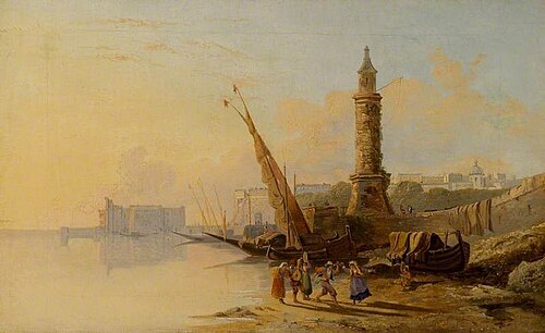 Italian Coast Scene, , William Raymond Dommersen
