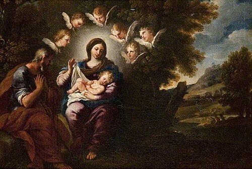 The Holy Family, 1680, Filippo Lauri
