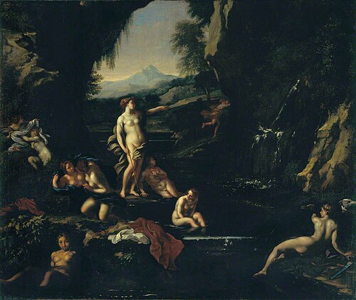 Diana and Her Nymphs Surprised by Actaeon, , Filippo Lauri