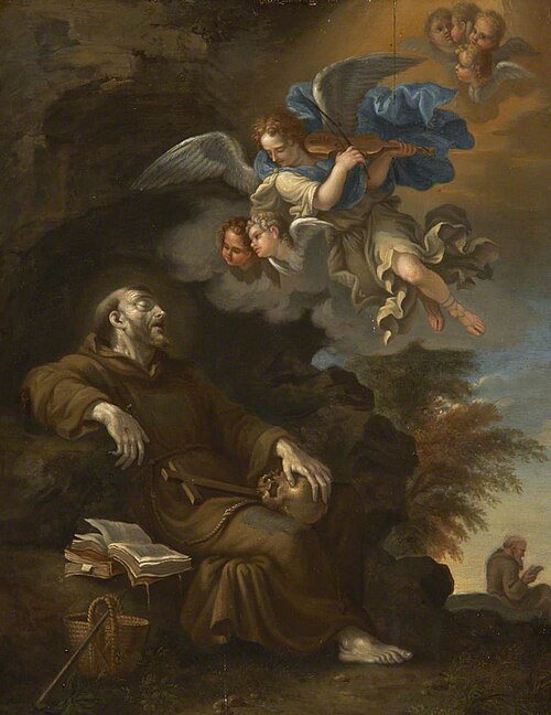 Saint Francis in Ecstasy, , Filippo Lauri