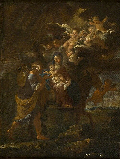 The Flight into Egypt, , Filippo Lauri
