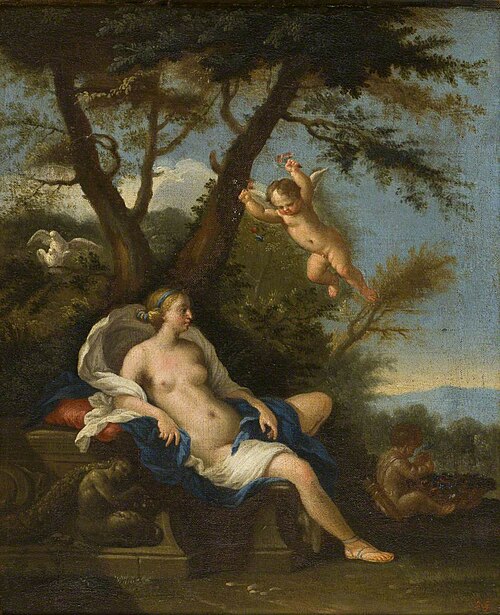 Venus and Cupid, , Filippo Lauri