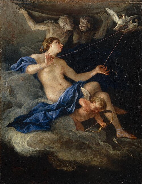 Venere e Amore nel segno dei Gemelli, 1675, Filippo Lauri