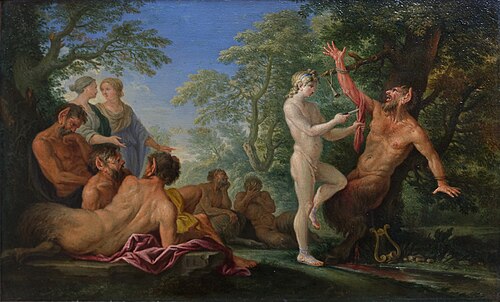 Apollon écorchant Marsyas, 1650, Filippo Lauri