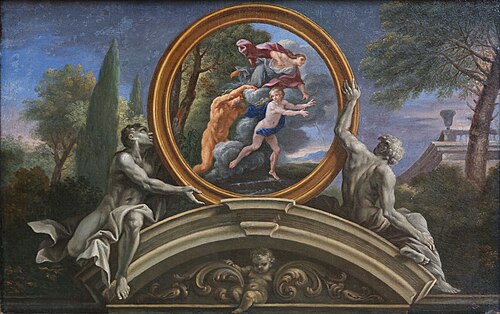Alphée poursuivant Aréthuse, 1671, Filippo Lauri