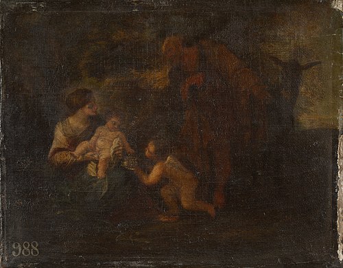 The Rest on the Flight into Egypt, 1669, Filippo Lauri