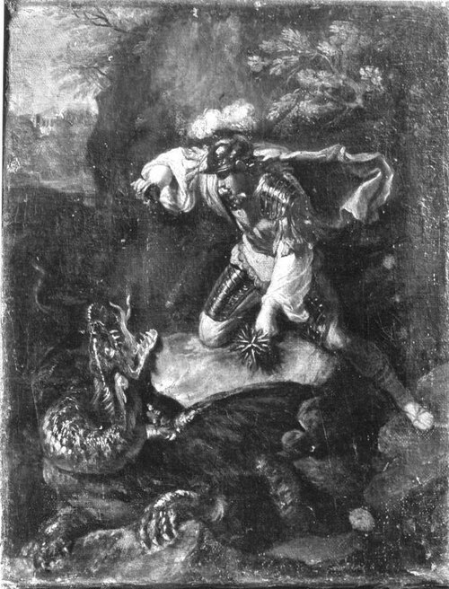 Jason schläfert den Drachen ein, 1658, Filippo Lauri