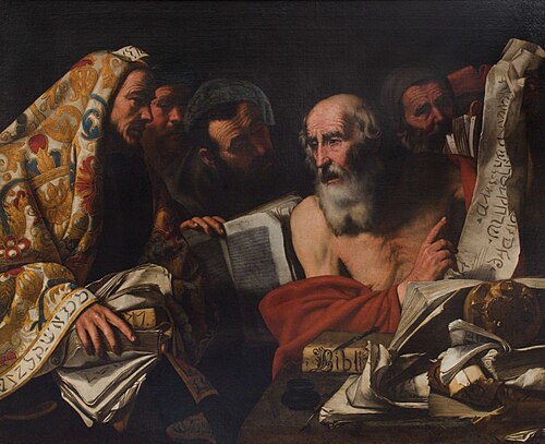 St. Jerome in Dispute with the Doctors of the Law, 1650, Filippo Vitale