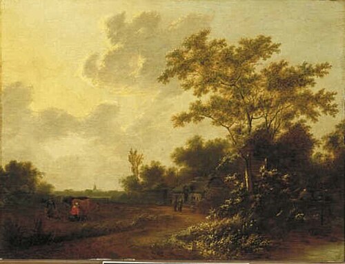 Landscape with Milkmaid, 1673, Jan Snellinck III