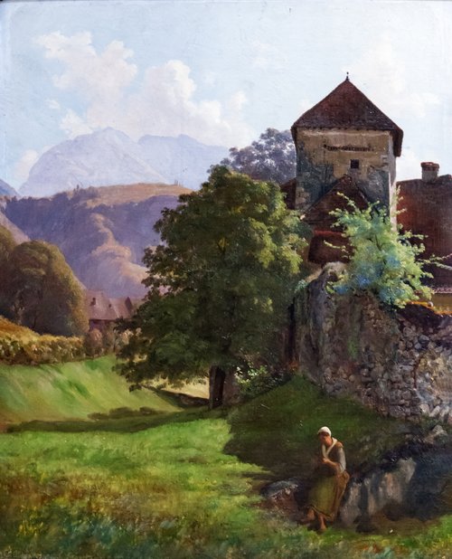 Étude de l'ancienne abbaye des Bénédictins de Talloires, environs d'Annecy, 1875, Firmin Salabert
