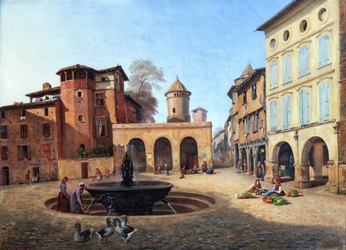 Place de la Fontaine de Gaillac (Griffoul), 1850, Firmin Salabert
