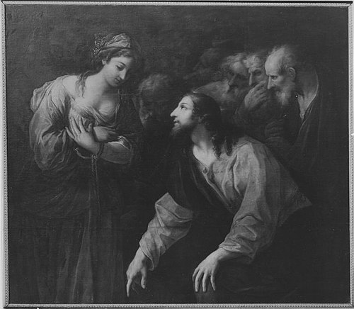 Christus und die Ehebrecherin, 1641, Flaminio Torre