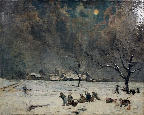 Clair de lune sous la neige, 1850, Fleury Chenu