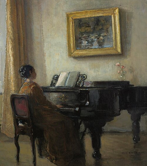 The little Pianist, 1897, Hans Borchardt