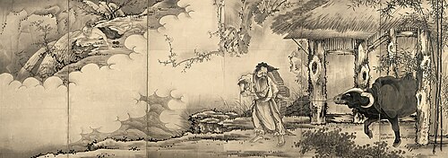 Xu You and Chao Fu [right of a pair of the Legends of Xu You, Chao Fu, and Bo Le], , Soga Shōhaku
