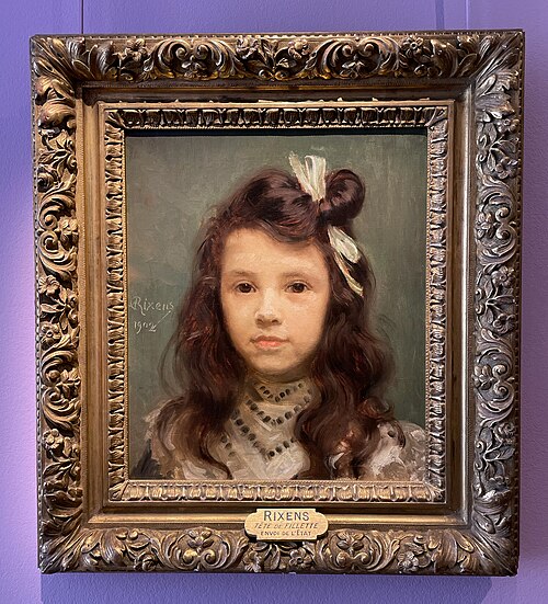 Portrait de fillette, 1902, Jean-André Rixens