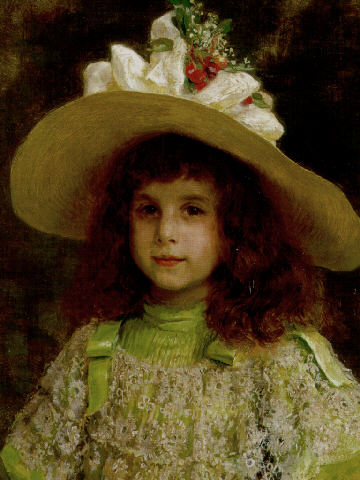Portrait d'une jeune fille, 1892, Jean-André Rixens
