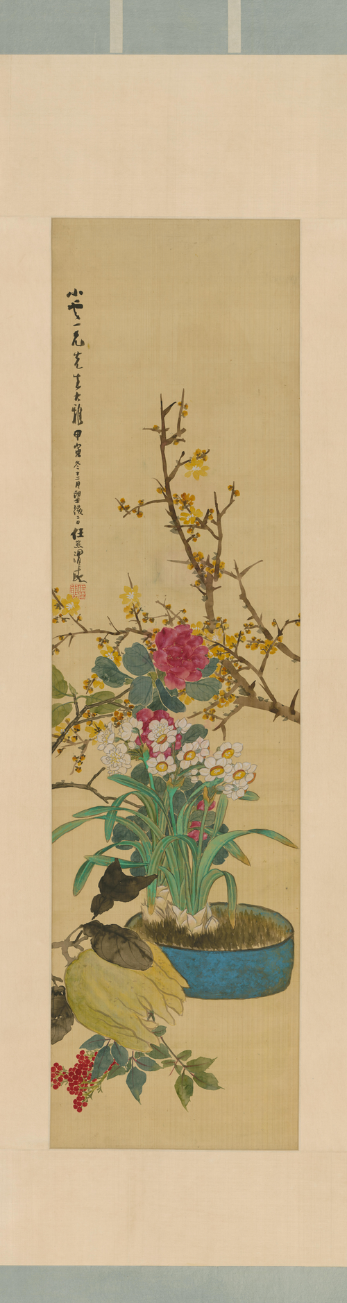 任熊花卉屏, , Ren Xiong