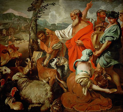 Einzug der Tiere in die Arche Noah, , Francesco Castiglione