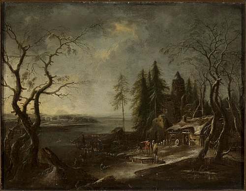 Winter landscape, , Francesco Foschi