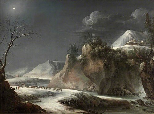 Winter Scene in the Italian Alps, 1750, Francesco Foschi