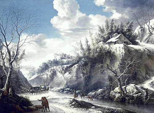 Winter Landscape, 1750, Francesco Foschi