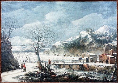 Paysage sous la neige, 1800, Francesco Foschi