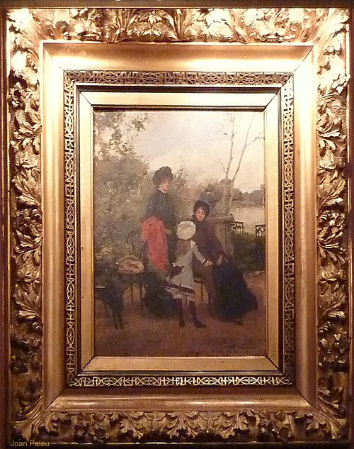Al jardí, 1882, Francisco Miralles Galup