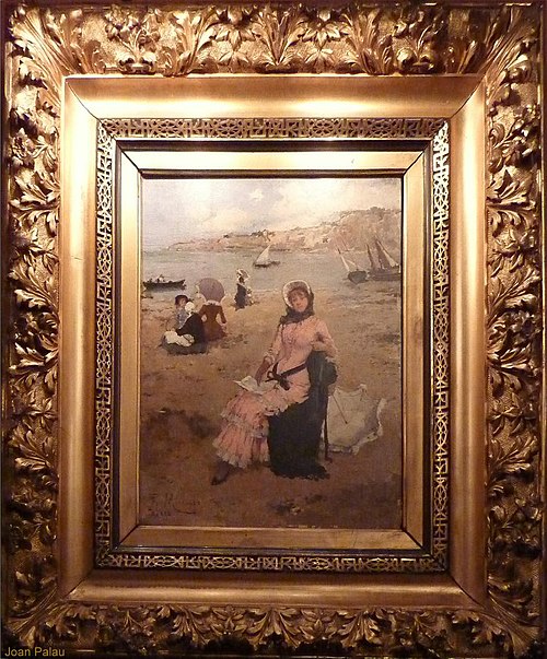 A la platja, 1882, Francisco Miralles Galup