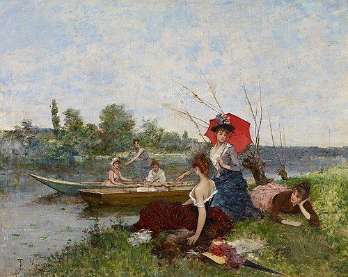 Boating, 1888, Francisco Miralles Galup