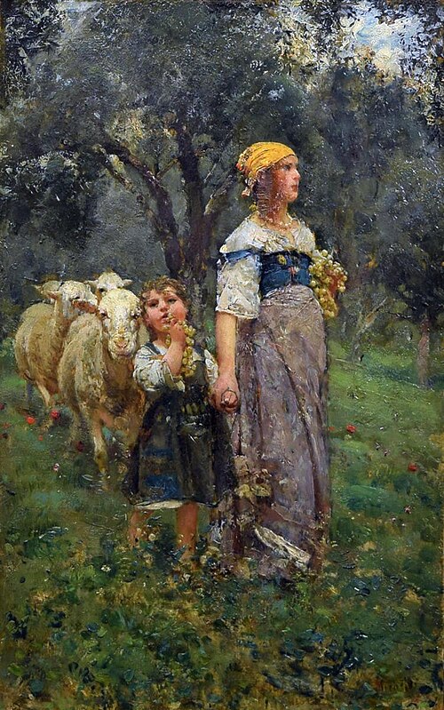Bringing Home the Sheep, 1889, Francesco Paolo Michetti