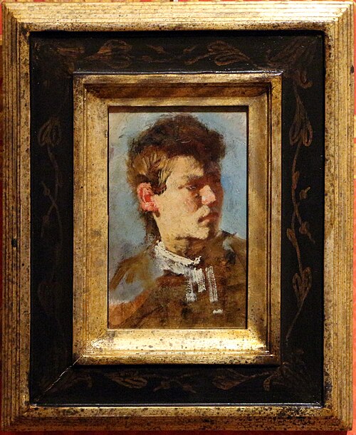 Self-Portrait as a young man, 1870, Francesco Paolo Michetti